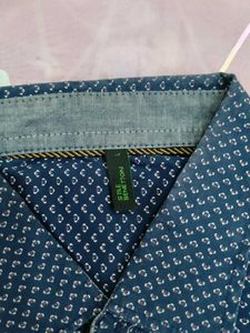 Benetton Patterned Shirt