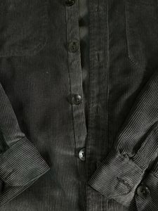Black Corduroy Old money Shirt