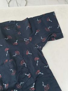 Floral Print Kurta Shirt