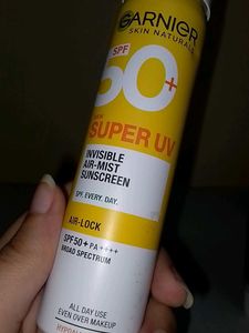 Garnier Mist sunscreen and VitaminC cleanser