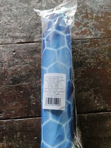 Blue Hexagon Print Fabric