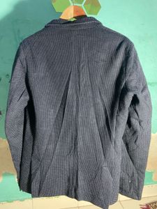 UCB NAVY Patterned Blazer