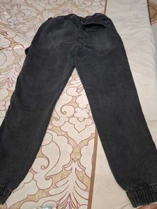 Black Cargo Joggers