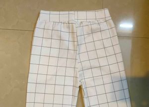 Checkered White Pants
