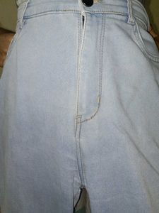 Light Wash Wide Leg Jeans