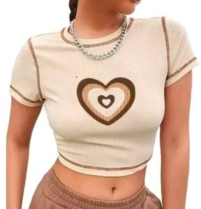 Heart Graphic Crop Top