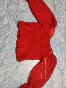 Cute Red Crop Top