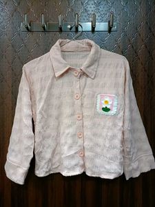 Cute Peach Floral shirt
