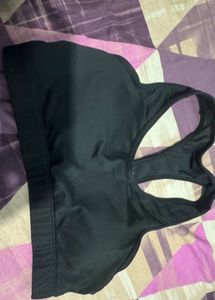 Domynos Black Athletic Padded Bra