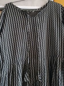 Striped Maxi Dress Pure Khadi fabric