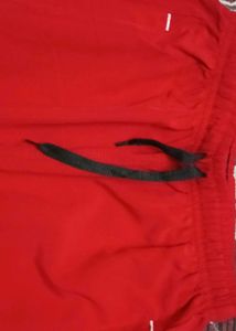 Red Graphic Print Lounge Pants