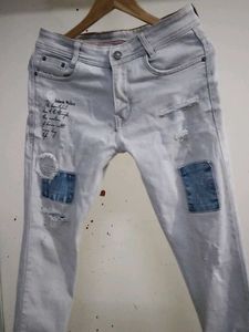 Distressed Denim Jeans