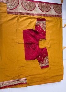 Beautiful Mustard Saree💗💗💗