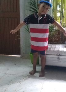 Striped Polo T-Shirt