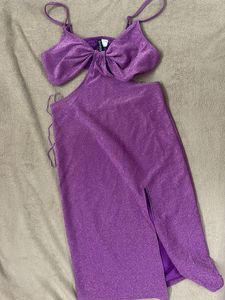 H&amp;M Women Purple Sleeveless Dress