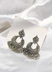 Bohemian Silver Drop Earrings