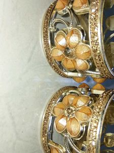 Golden Flower Bangles