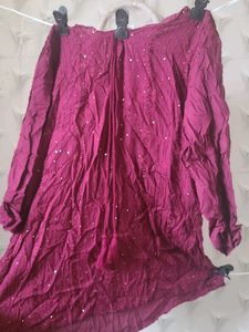 Maroon Tunic with Sequins