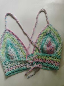 Crochet Pastel Bralette Top