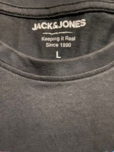 Jack And Jones Charcoal Black T Shirt