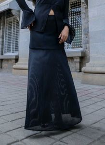 Black Striped Mermaid Skirt