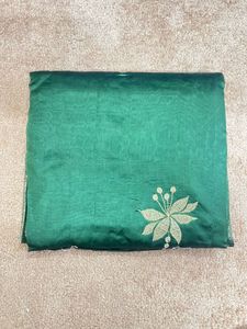 Green Embroidered saree