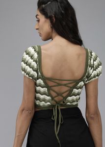 🔴Sale Roadstar Oliv Green Crop Top