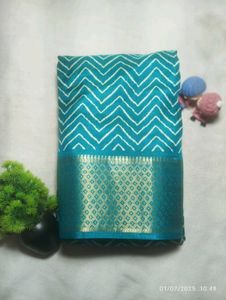 Elegant Teal Saree