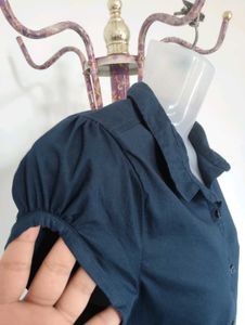 Navy Blue Button Down Shirt