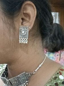 Oxidised Choker Set