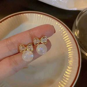 Pearl Bow Earrings