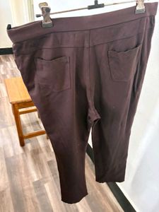 Brown Straight Leg Pants