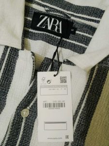 Zara Striped Oversized Shirt