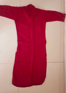 Red Velvet Kurta