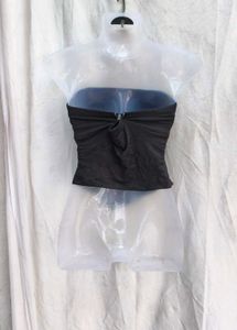 142311. Black Bandeau Style Top