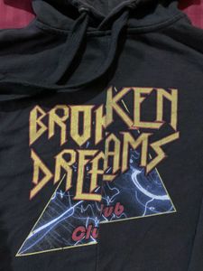 Graphic H&amp;M Crop Hoodie