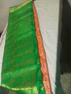 Green Paisley Saree &amp; Blouse Set