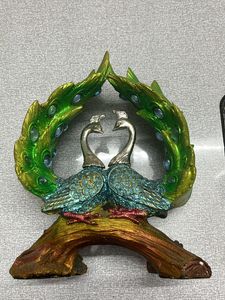 Peacock Showcase Decor
