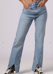 Chic Women's Light Blue Bootcut Denim Jeans