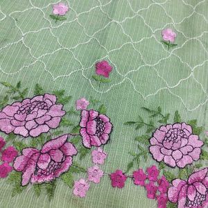 Kota Doria Embroidered Suit