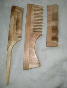 Wooden Comb Set