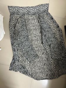 Zebra Print Shrug With Inner