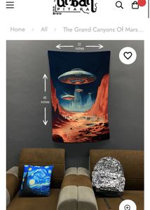 URBAN PITARA Y2K Grand Canyons of Mars Tapestry