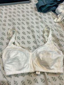 White Cotton Bra