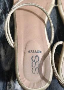 Shimmer Strap Satin Heels