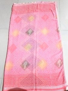 Chiffon Saree Pink