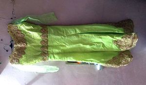 Golden Embroidery Work Kurta