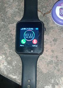 Black Smart Watch Sim Watc Plus 4 K Camera