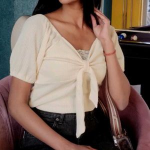 Korean Bow Neck 🎀 Top