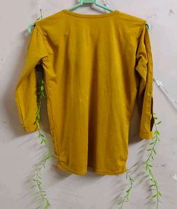 Stylish Yellow Embellished Top